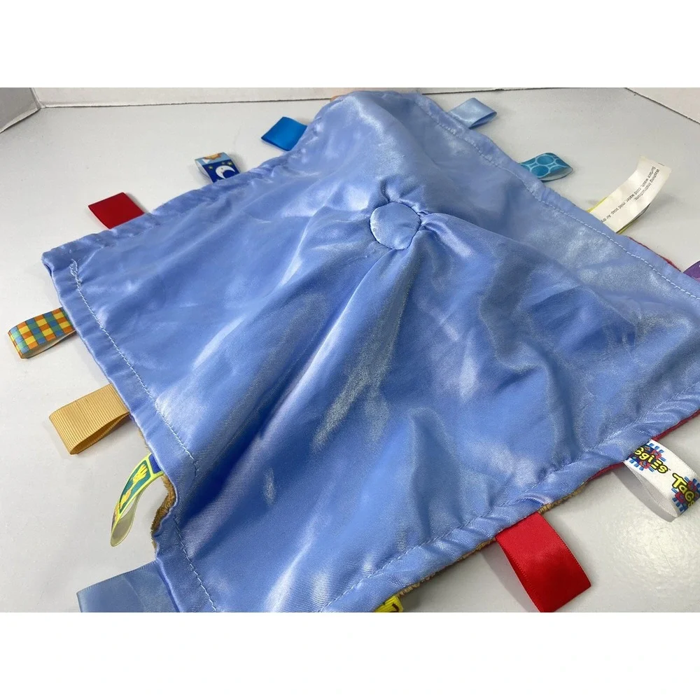 Taggies Baby Teething Blanket Dog Puppy in Middle Blue Mary‎ Meyer Silkie HG2